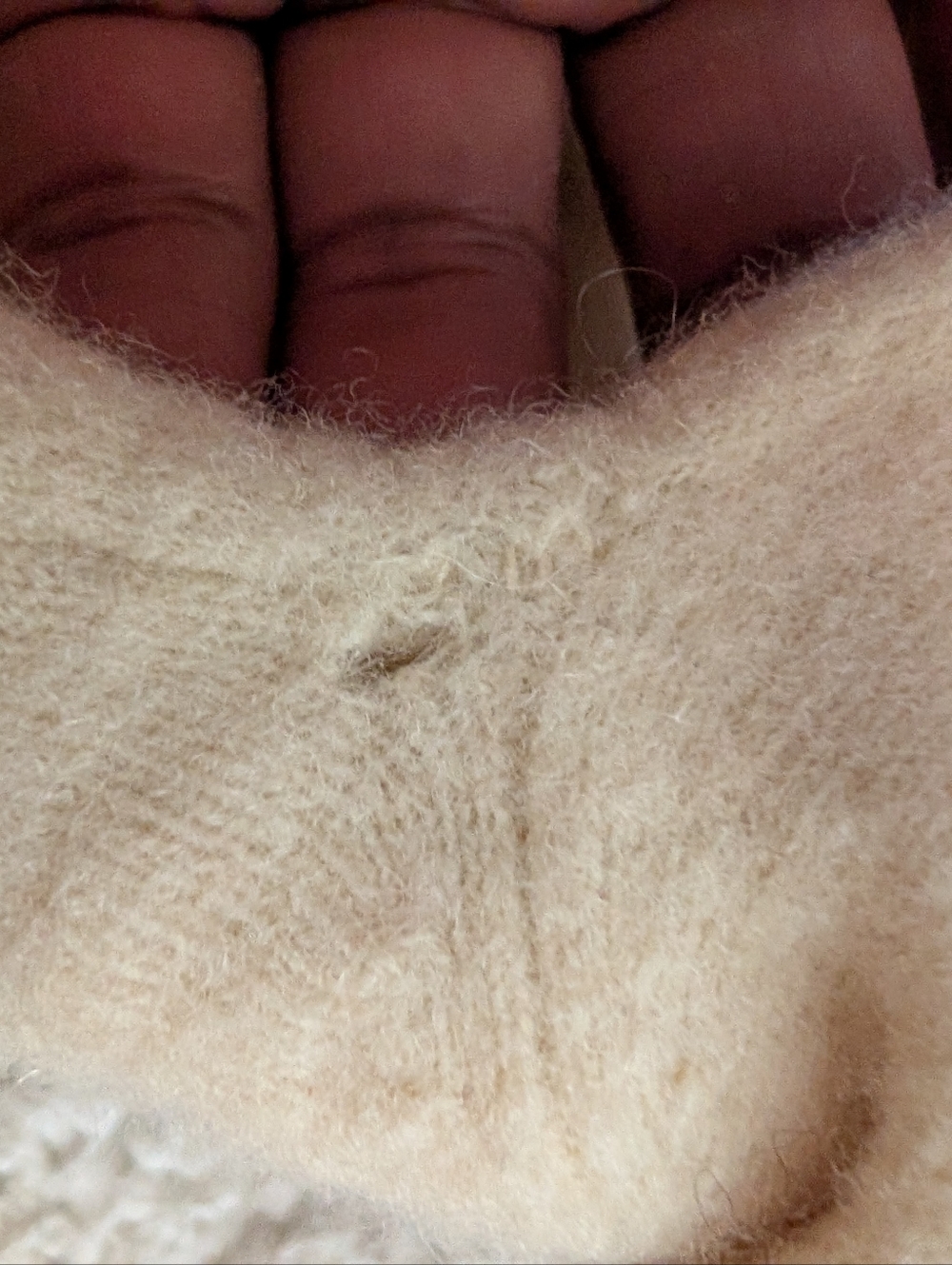 April Cornell Cream V-Neck Button-Front Women’s Sweater Long Cuffs - Picture 13 of 13